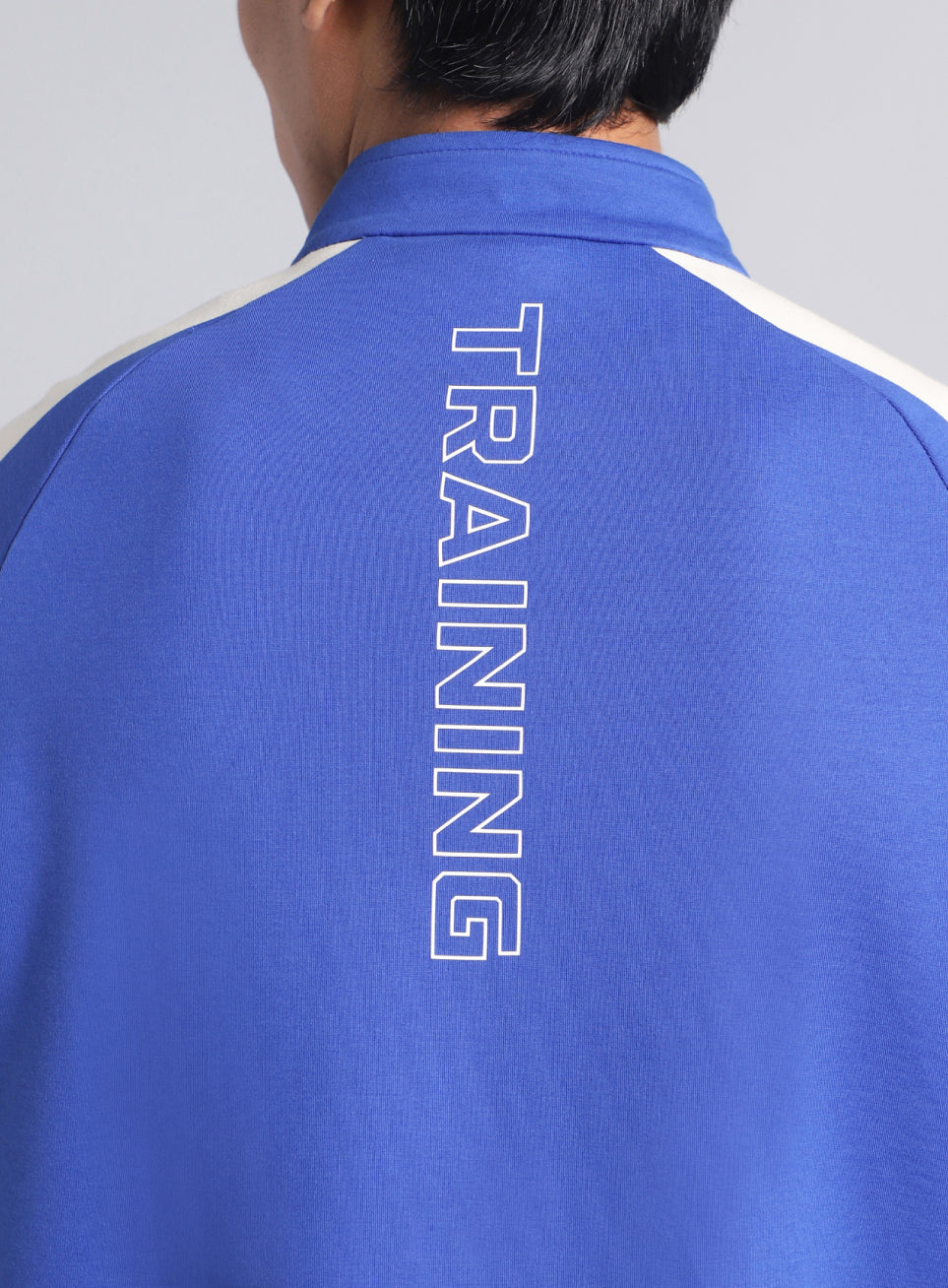 Men's Blue Workout Essential Mid Layer Jacket