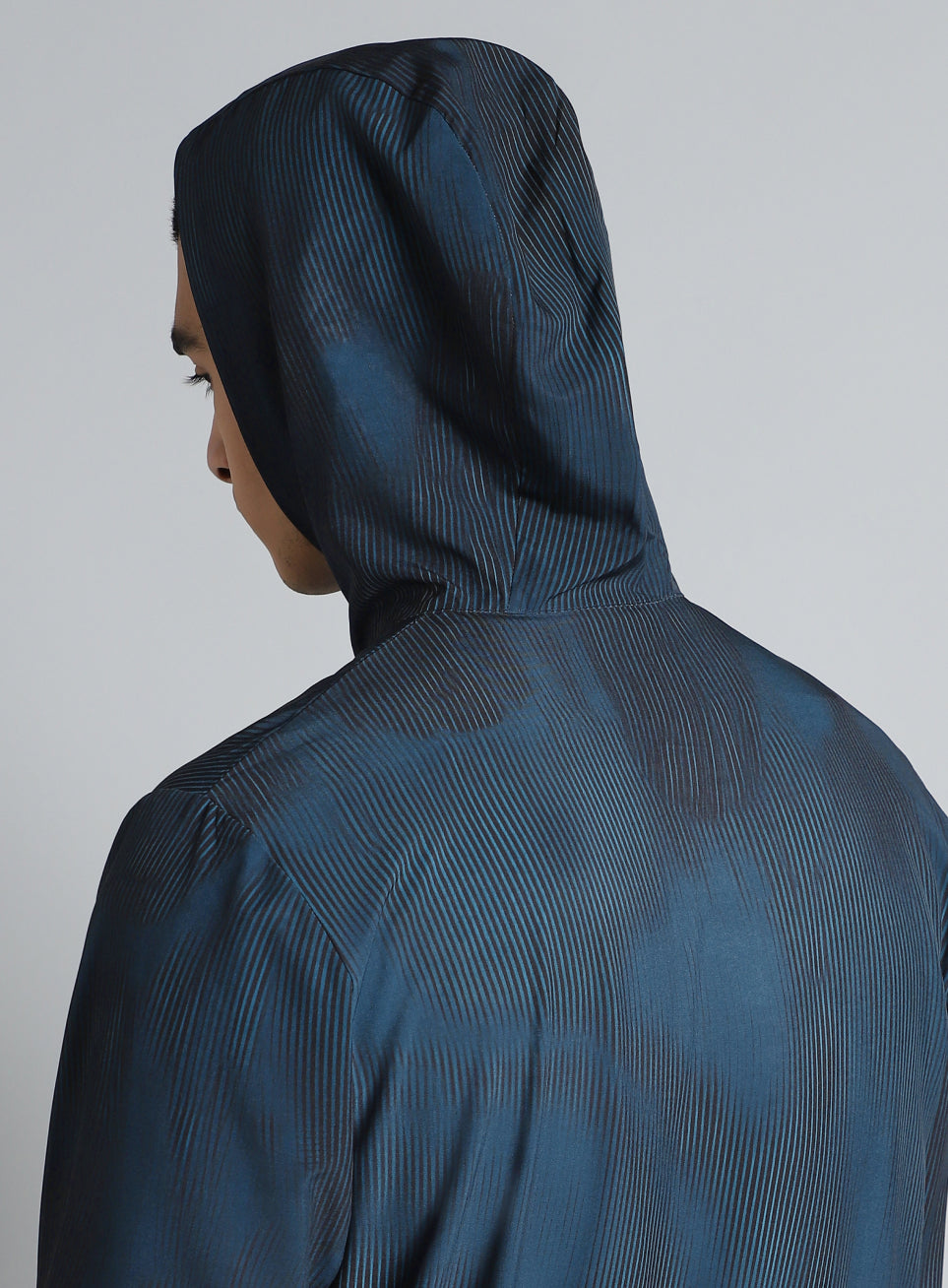 Men's Teal Urban Camo Run Lightweight Jacket