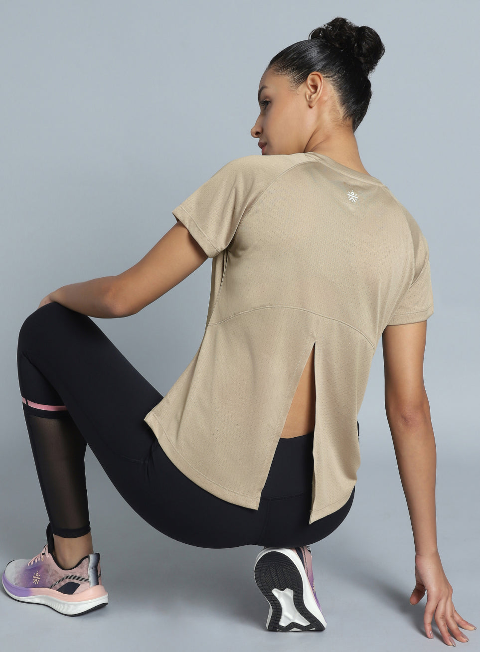 Women's Beige Flow HIIT Top