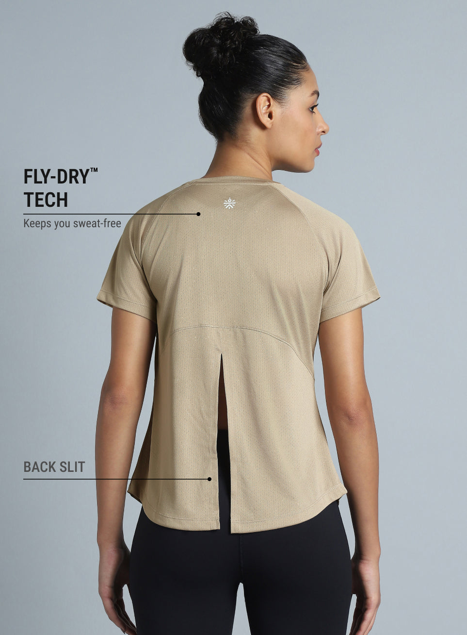 Women's Beige Flow HIIT Top