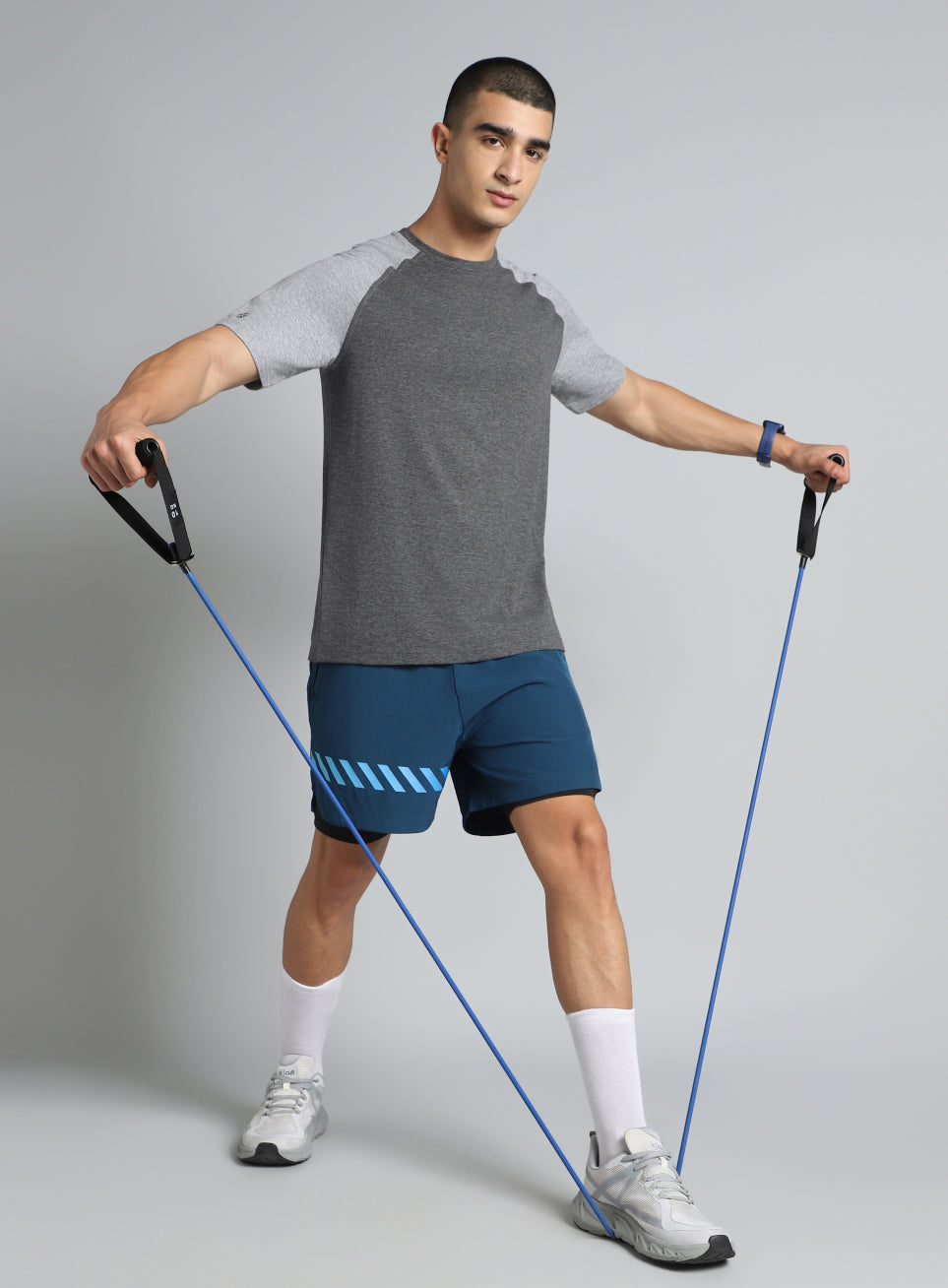 Men's Grey Colourblocked COMFORtech T-shirt