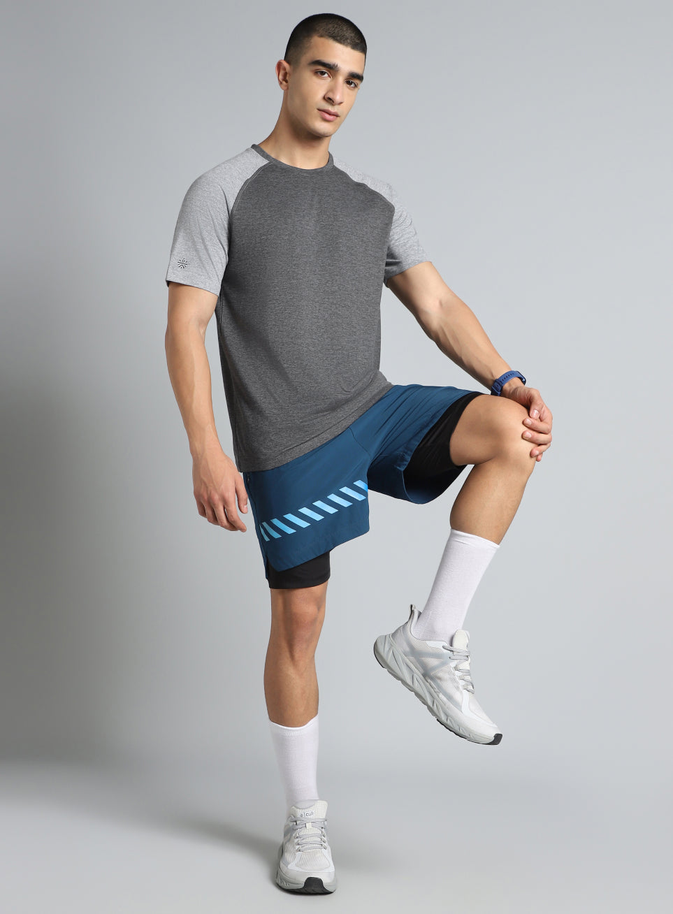 Men's Grey Colourblocked COMFORtech T-shirt