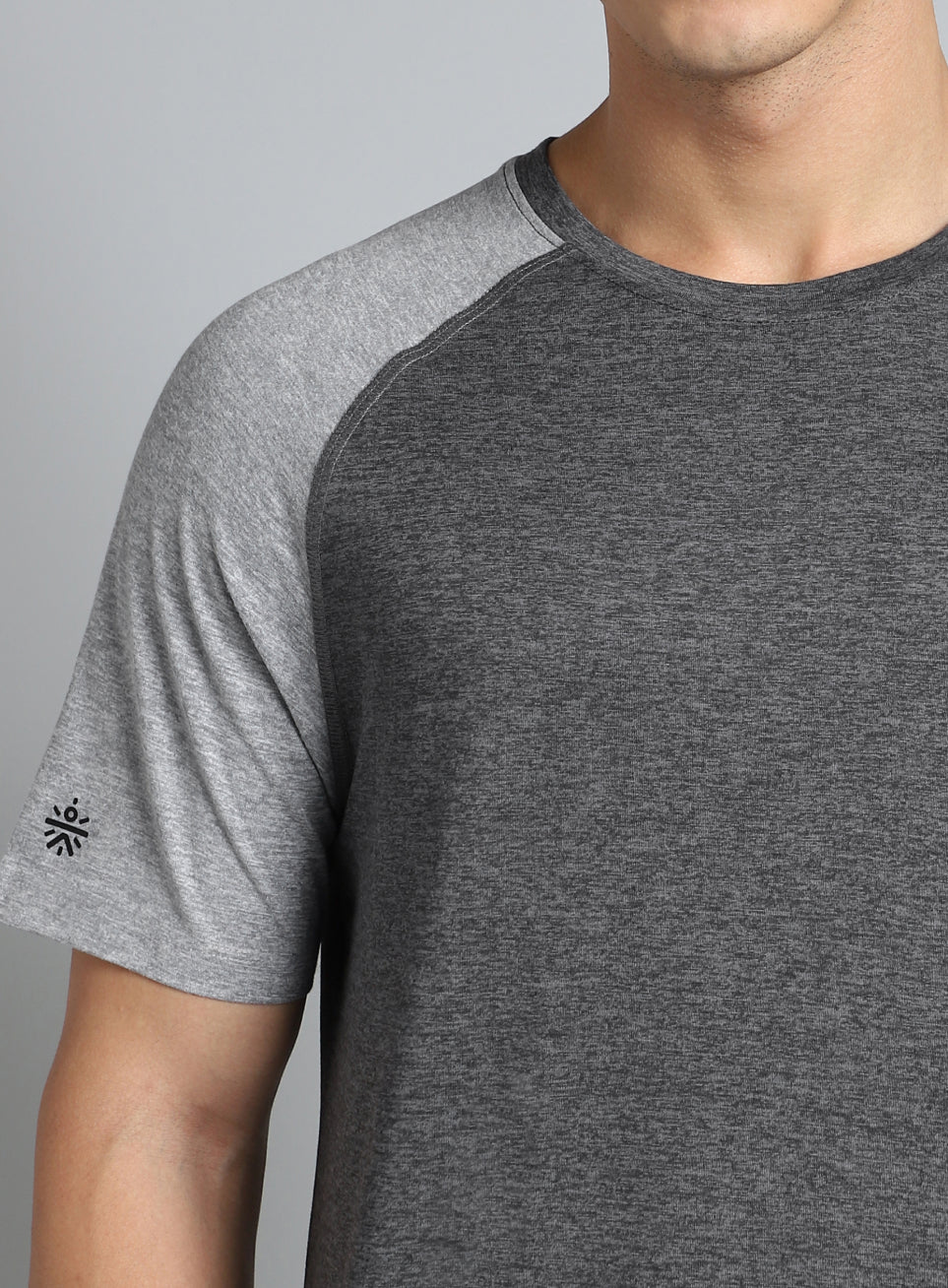 Men's Grey Colourblocked COMFORtech T-shirt