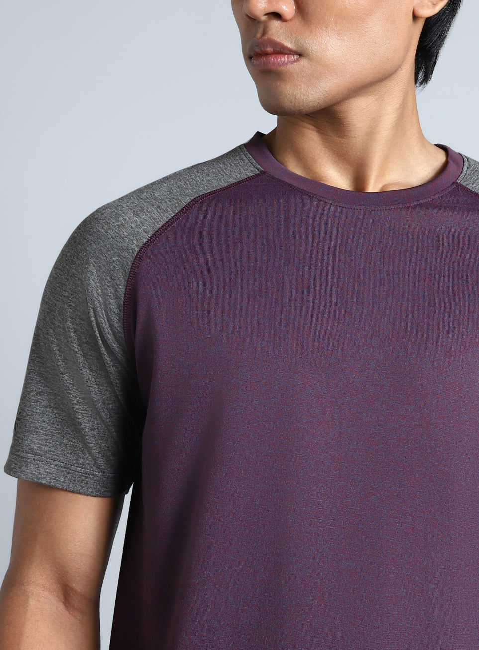 Men's Purple Colourblocked COMFORtech T-shirt