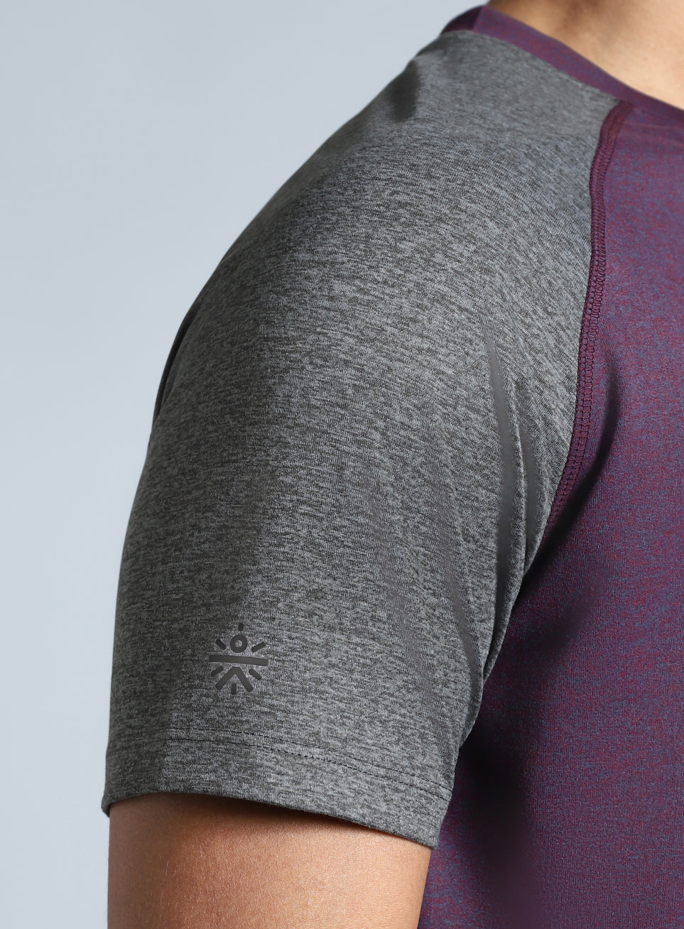 Men's Purple Colourblocked COMFORtech T-shirt