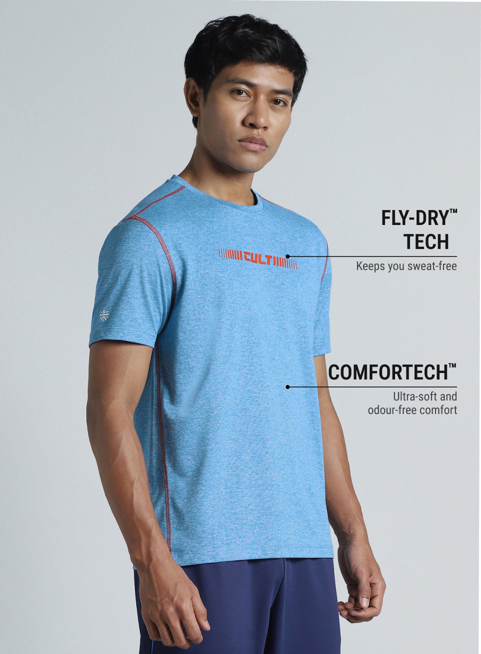 Men's Blue Training HIIT COMFORtech T-shirt