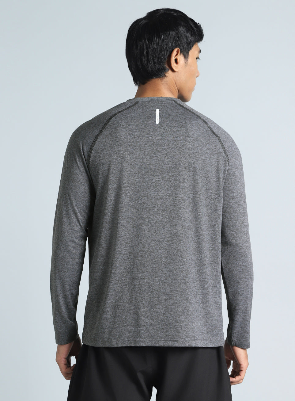 Men's Dark Grey Active Day COMFORtech Full Sleeve T-shirt