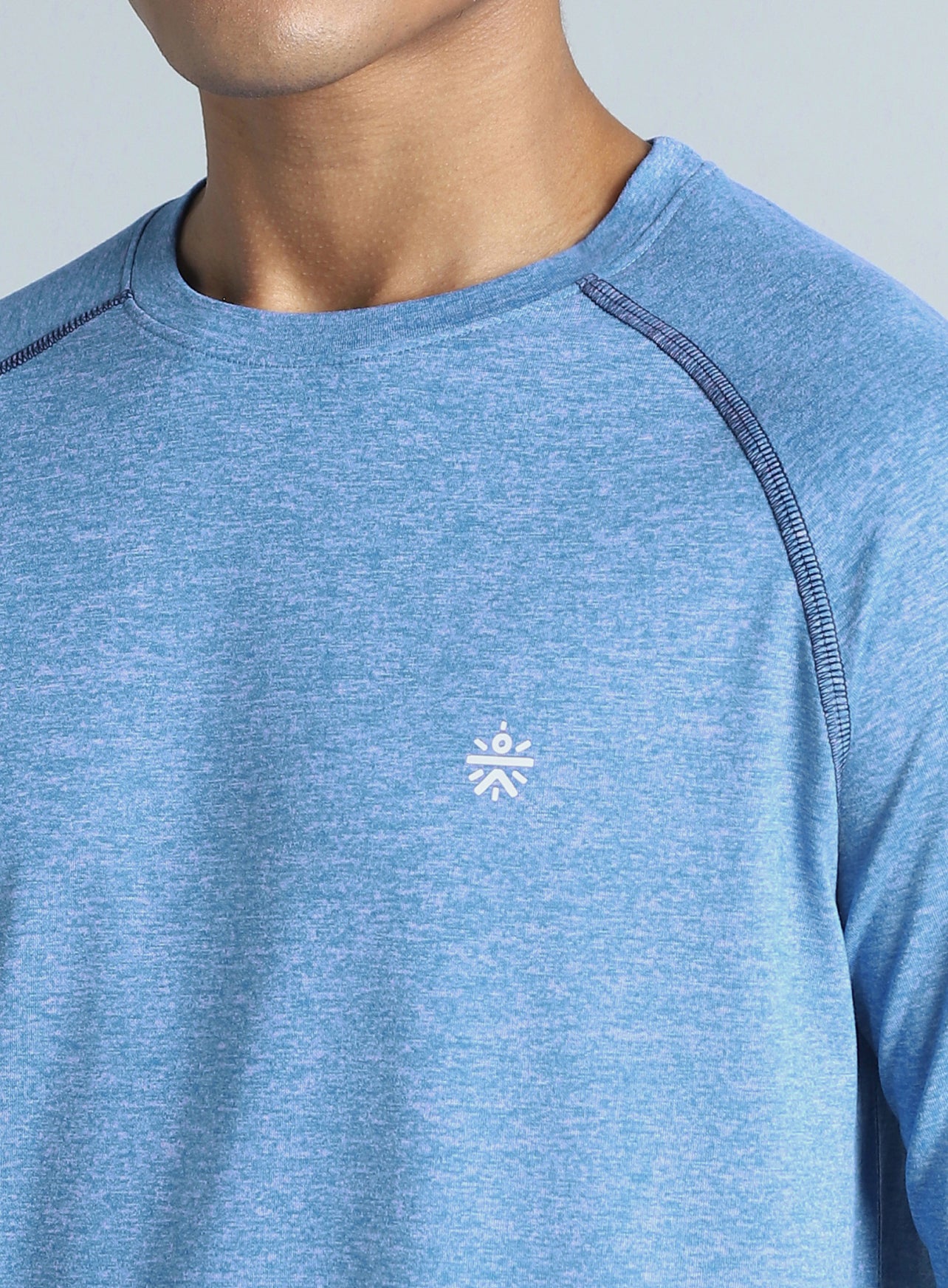 Men's Blue Active Day COMFORtech Full Sleeve T-shirt