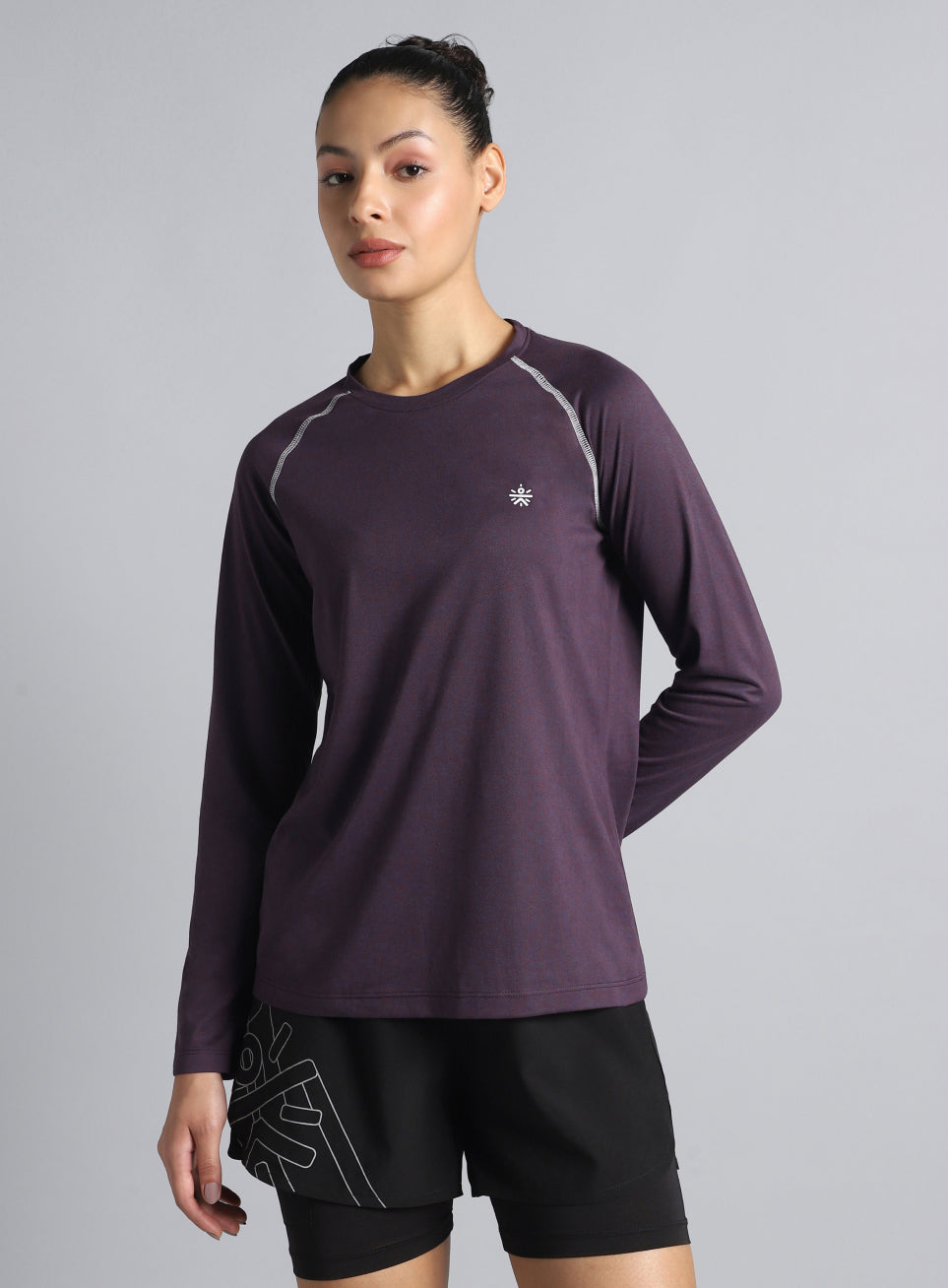 Women's Purple Active Day COMFORtech™ Full Sleeve T-Shirt