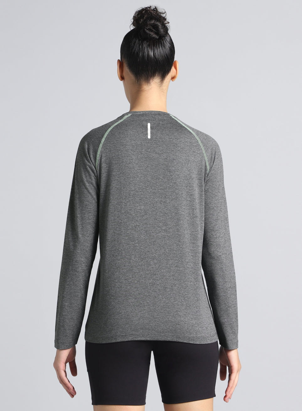 Women's Dark Grey Active Day COMFORtech™ Full Sleeve T-shirt