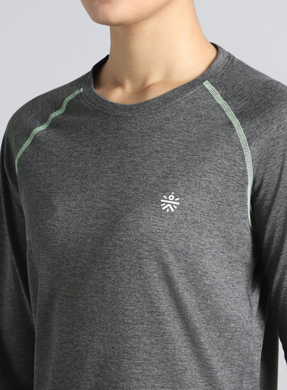 Women's Dark Grey Active Day COMFORtech™ Full Sleeve T-shirt