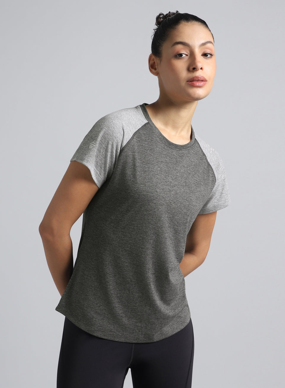 Women's Grey Active COMFORtech™ Colorblock T-shirt