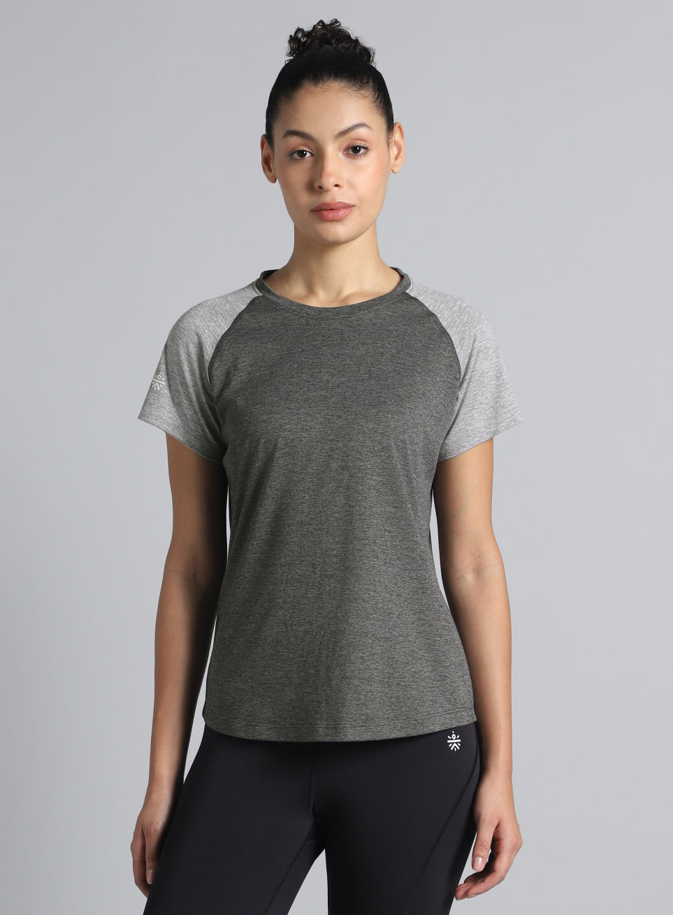 Women's Grey Active COMFORtech™ Colorblock T-shirt
