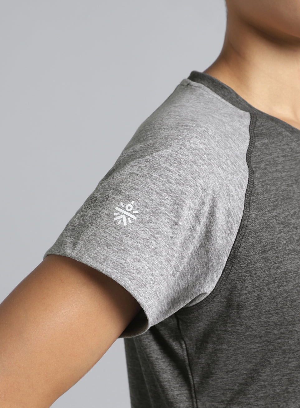 Women's Grey Active COMFORtech™ Colorblock T-shirt