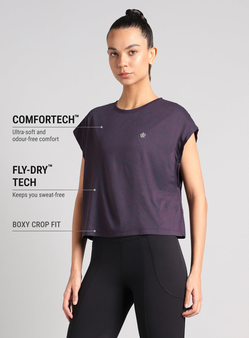 Women's Purple Muscle Flex COMFORtech™ T-shirt