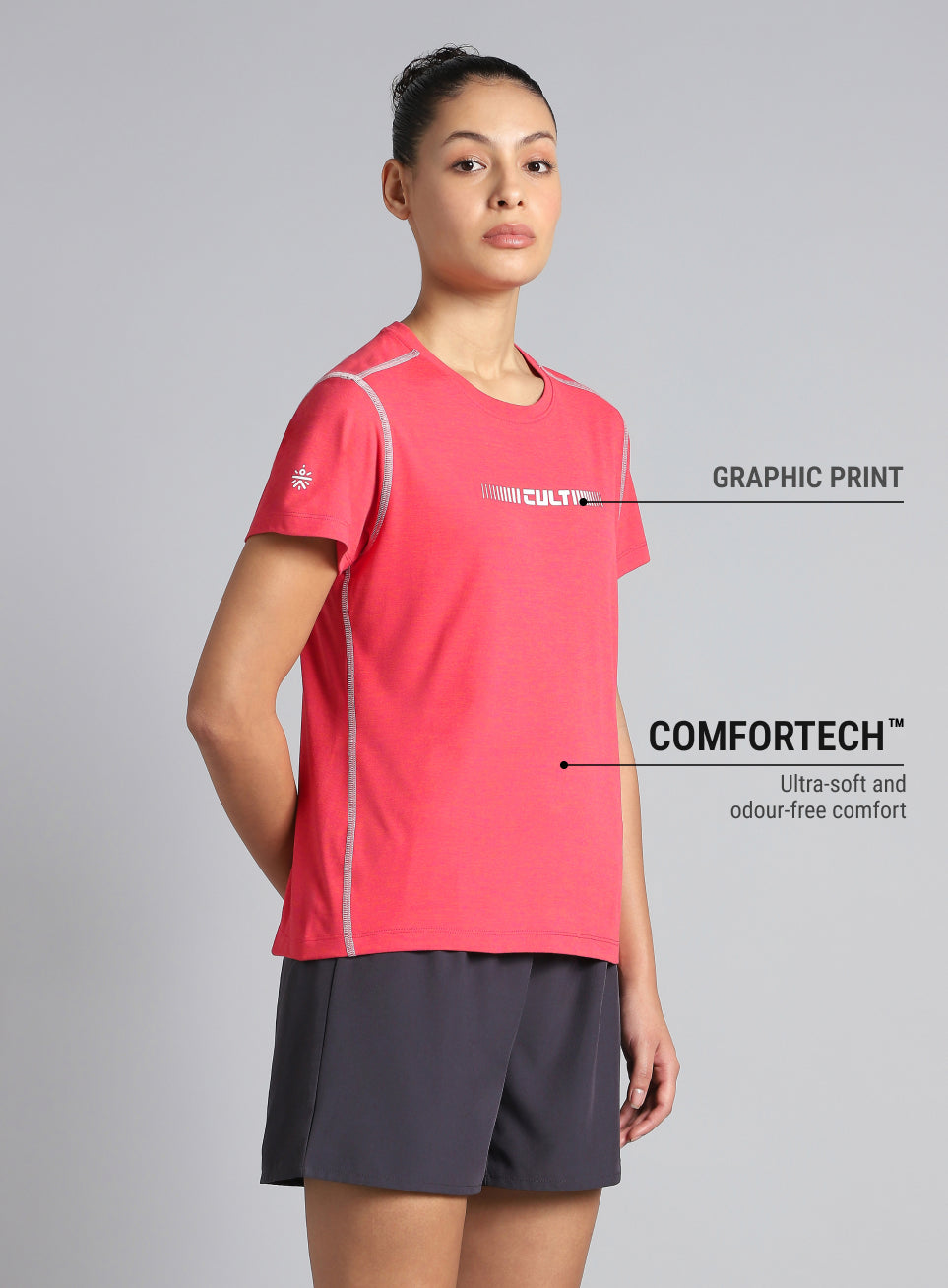 Women's Pink Training HIIT COMFORtech T-shirt