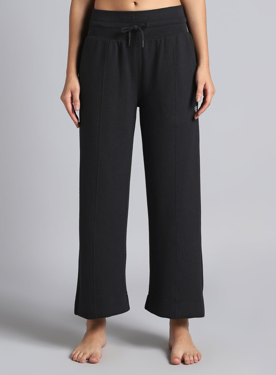 Women's Black Yoga Flow Wide Leg Pants