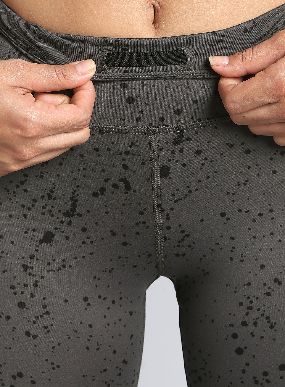 Women's Grey Printed Train All Day COMFlex Tights