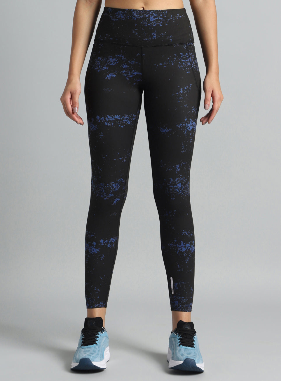 Women's Black Printed Train All Day COMFlex Tights