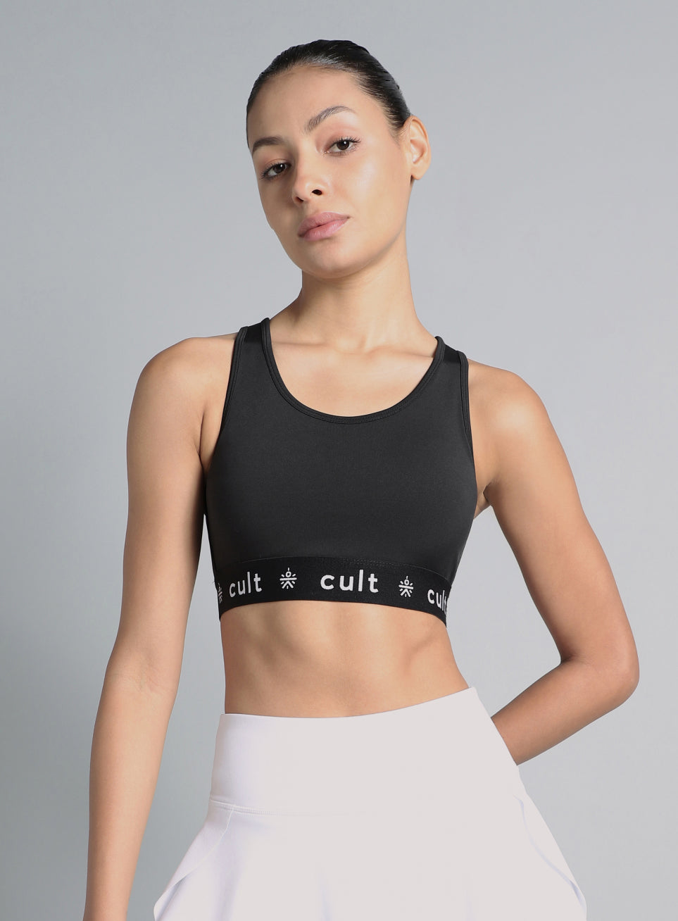 Women's Black Move Easy High Support Sports Bra