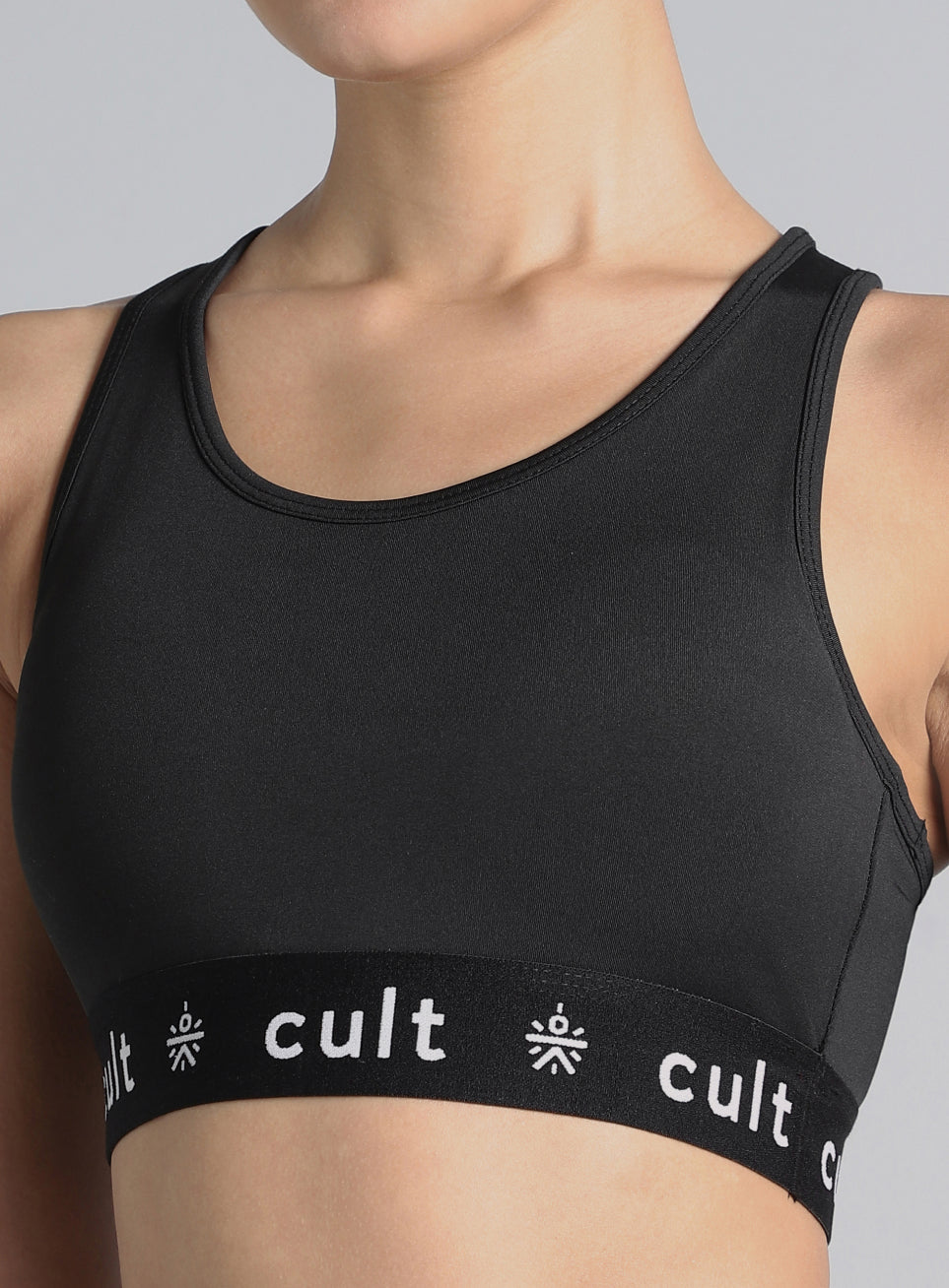 Women's Black Move Easy High Support Sports Bra