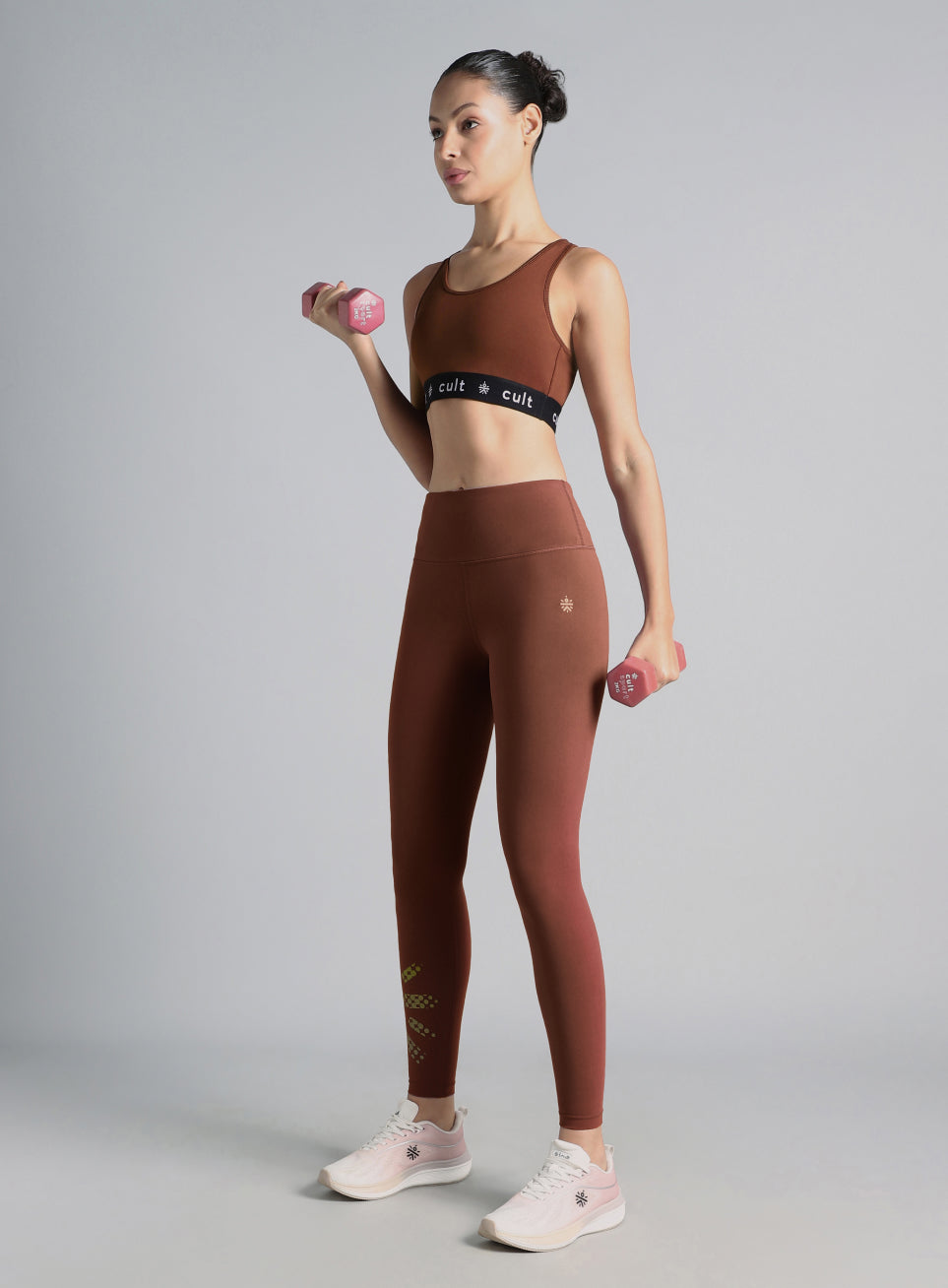 Women's Brown Move Easy High Support Sports Bra