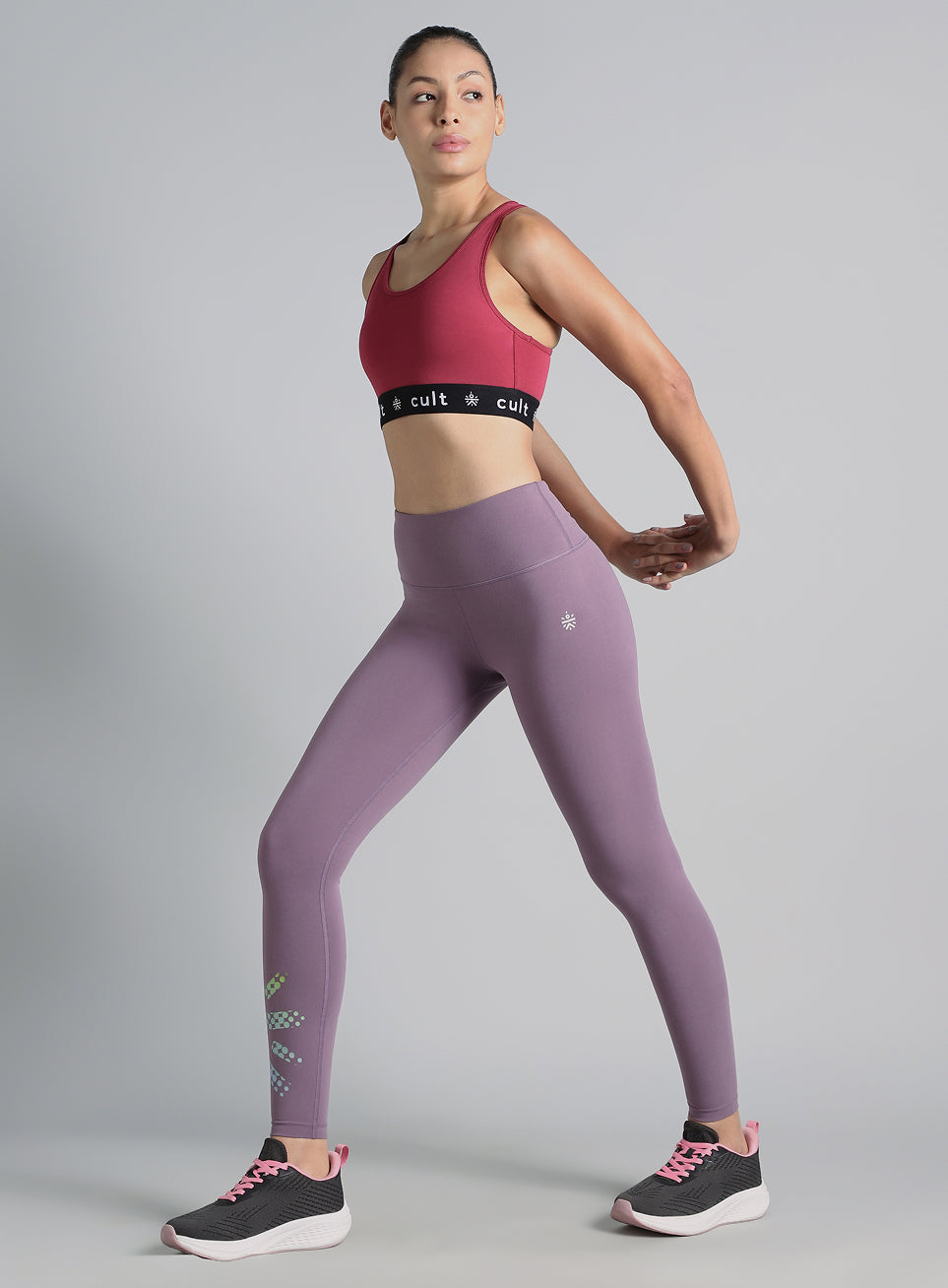 Women's Maroon Move Easy High Support Sports Bra