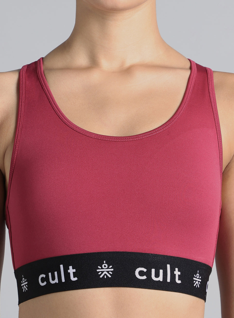 Women's Maroon Move Easy High Support Sports Bra
