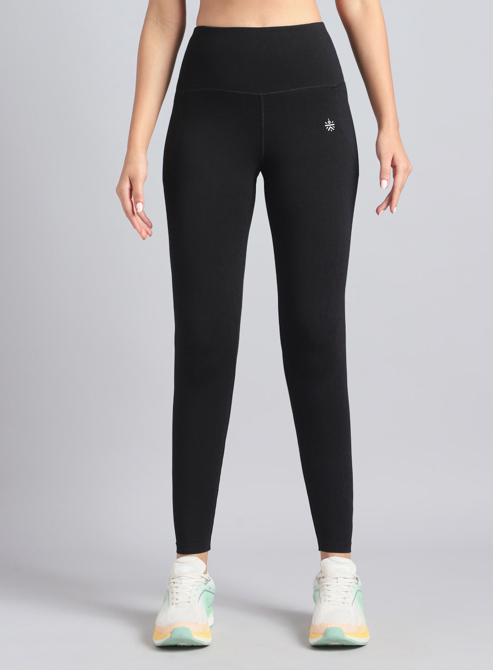 Women's Black Premium Cotton Training Tights