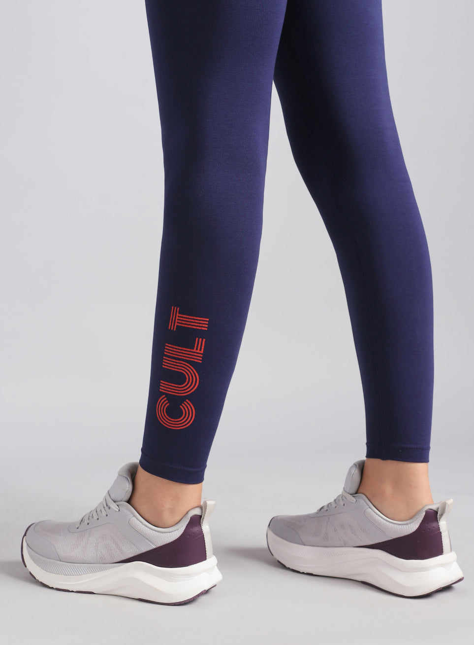 Women's Navy Premium Cotton Training Tights