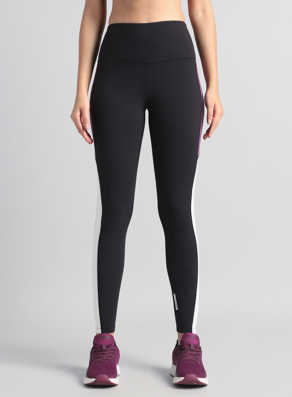 Women's Black Energy Pop Performance COMFlex Tights