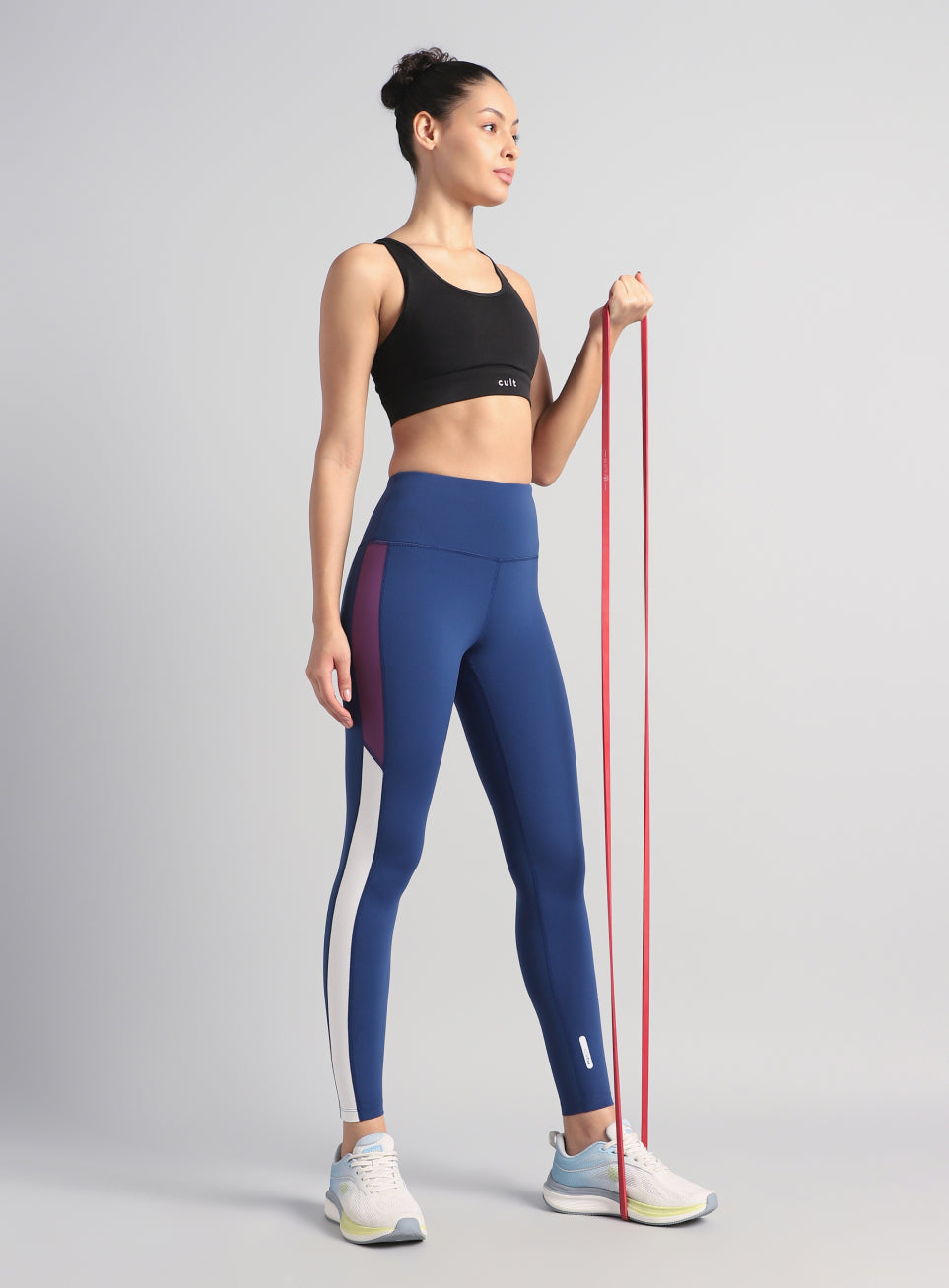 Women's Blue Energy Pop Performance COMFlex Tights