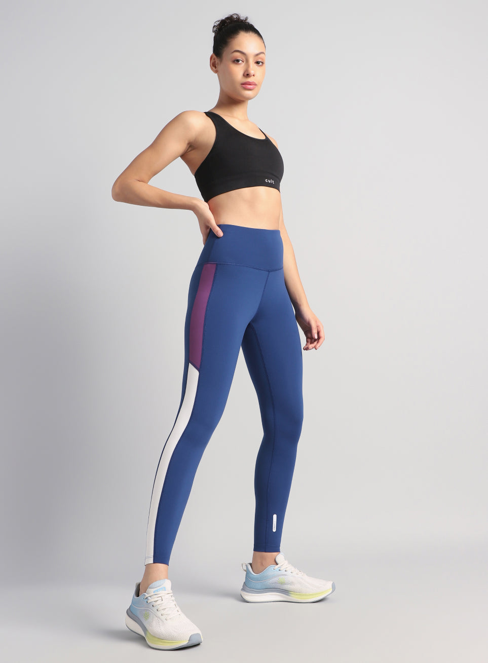 Women's Blue Energy Pop Performance COMFlex Tights