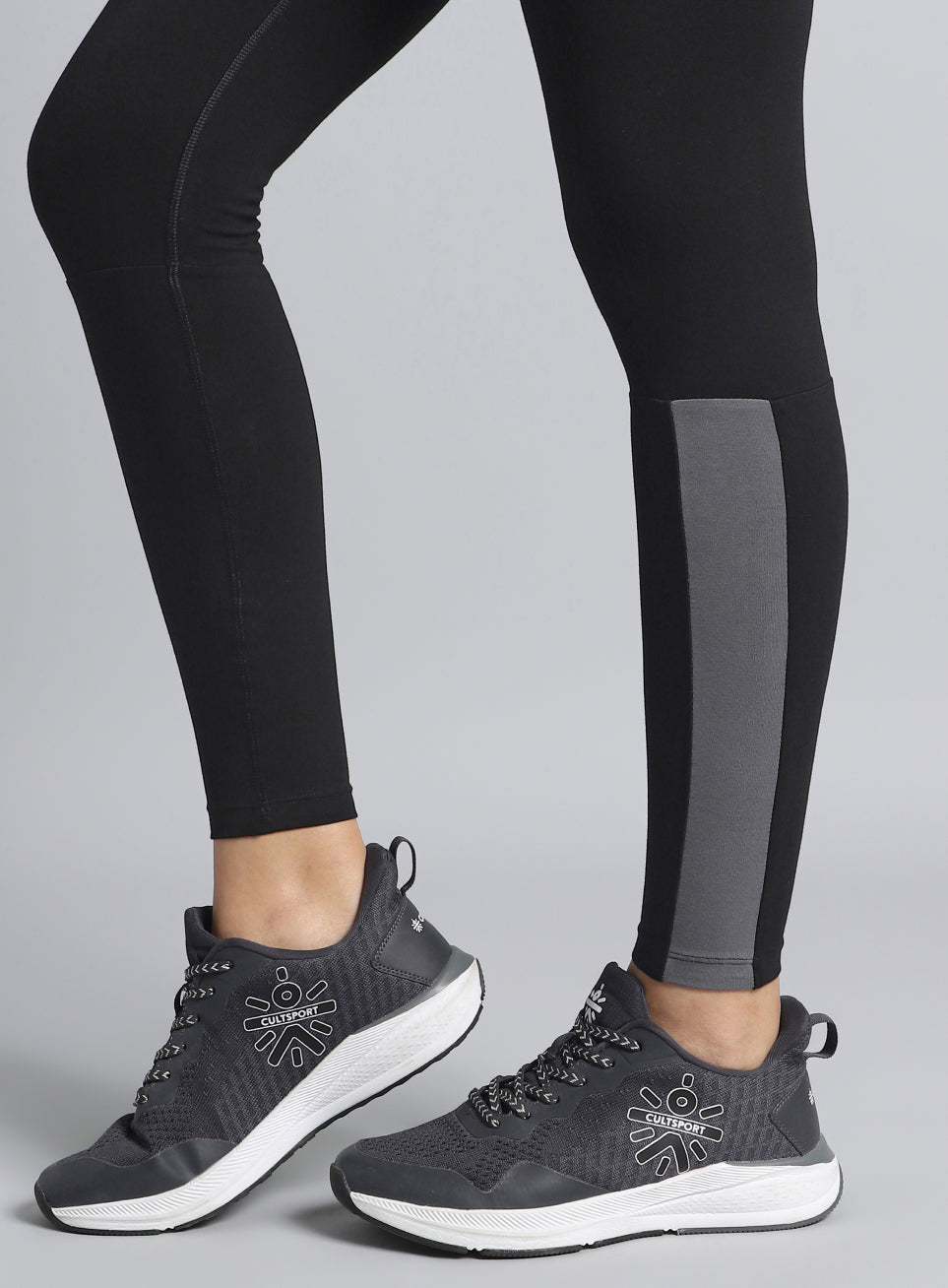 Women's Black Step Up Cotton Tights