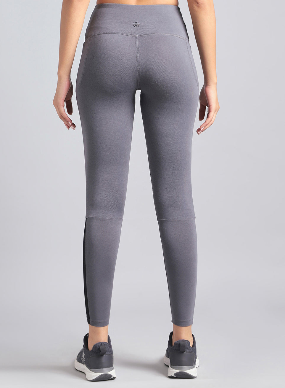 Women's Grey Step Up Cotton Tights