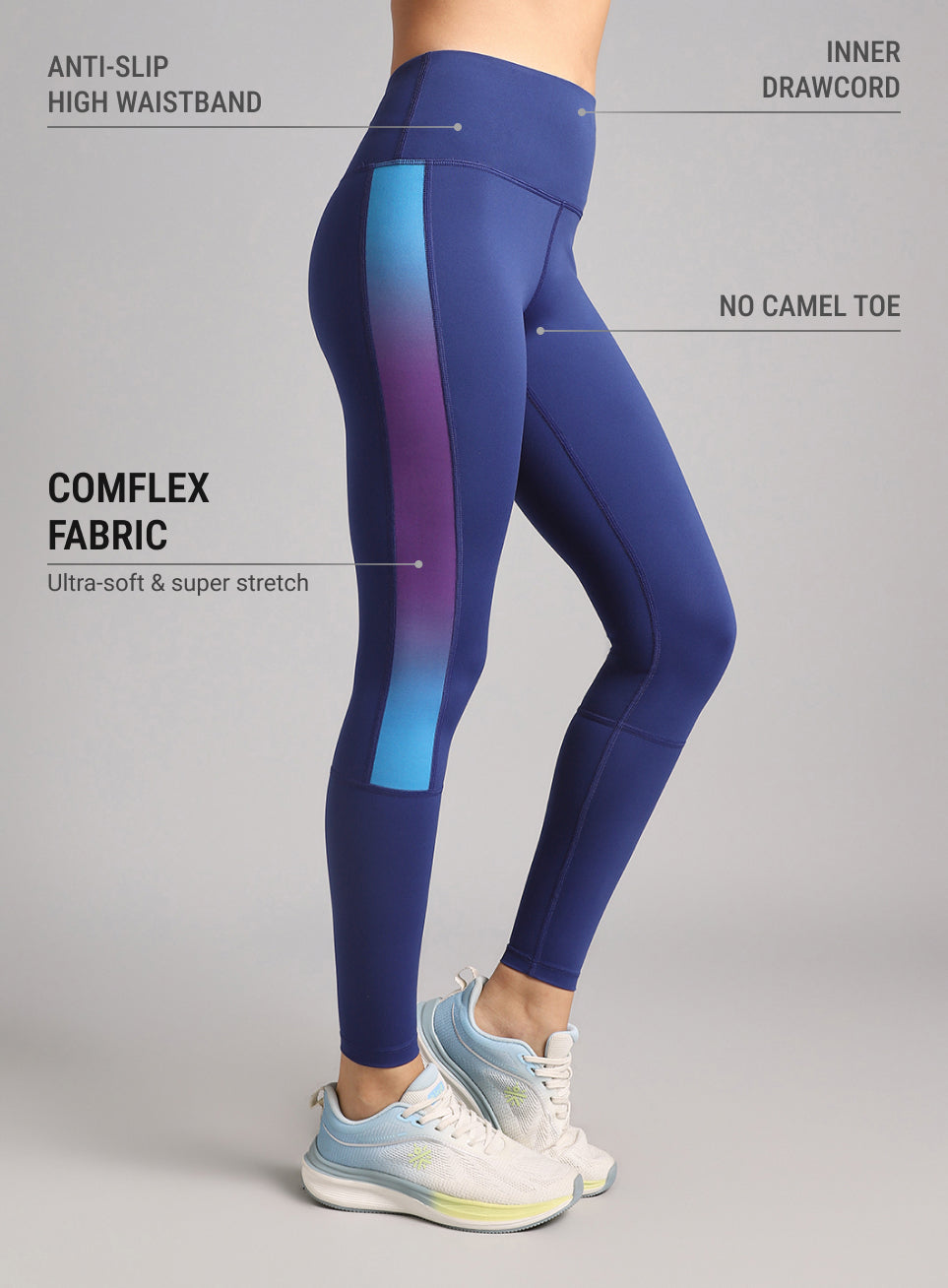 Women's Blue Energy Print Training COMFlex Tights