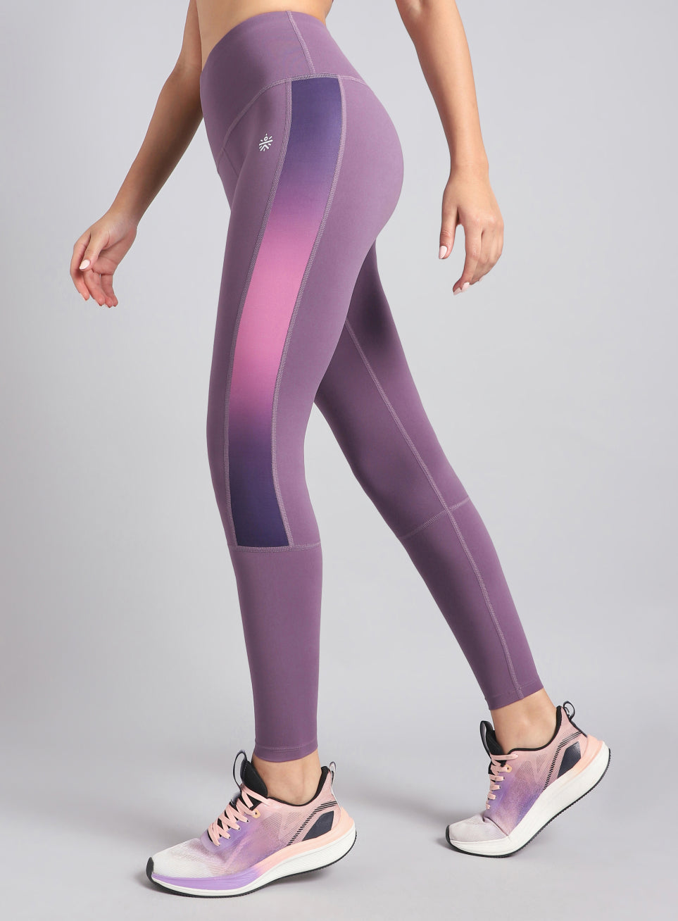 Women's Purple Energy Print Training COMFlex Tights