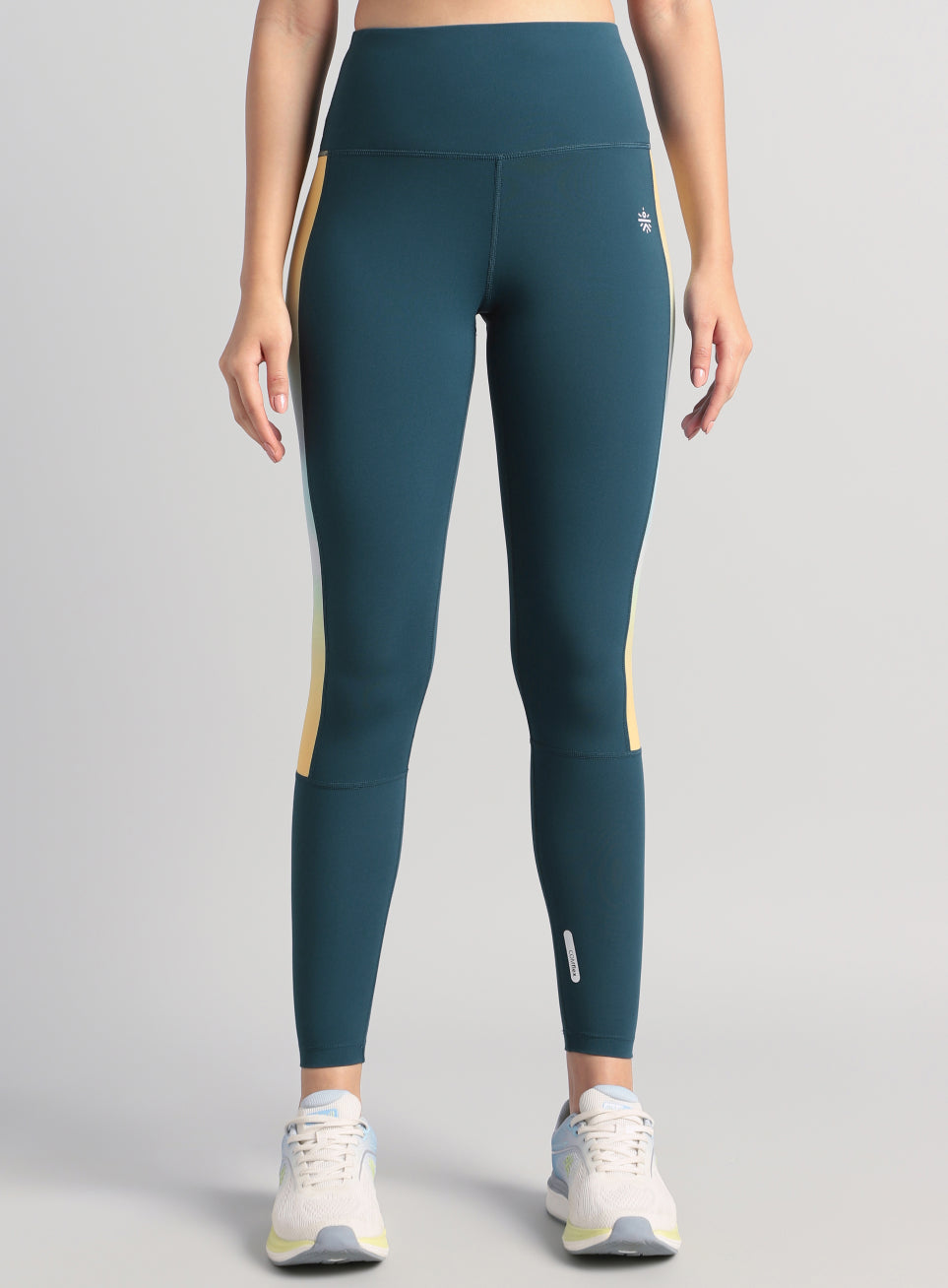 Women's Teal Energy Print Training COMFlex Tights