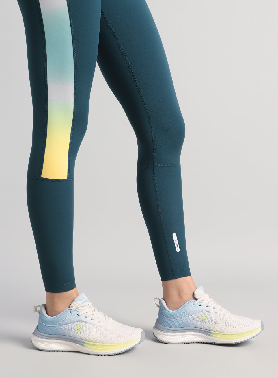 Women's Teal Energy Print Training COMFlex Tights