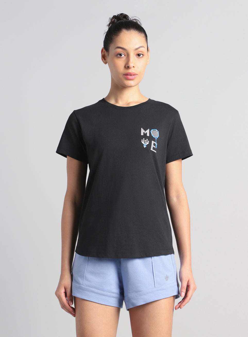 Women's Black Move Graphic T-shirt