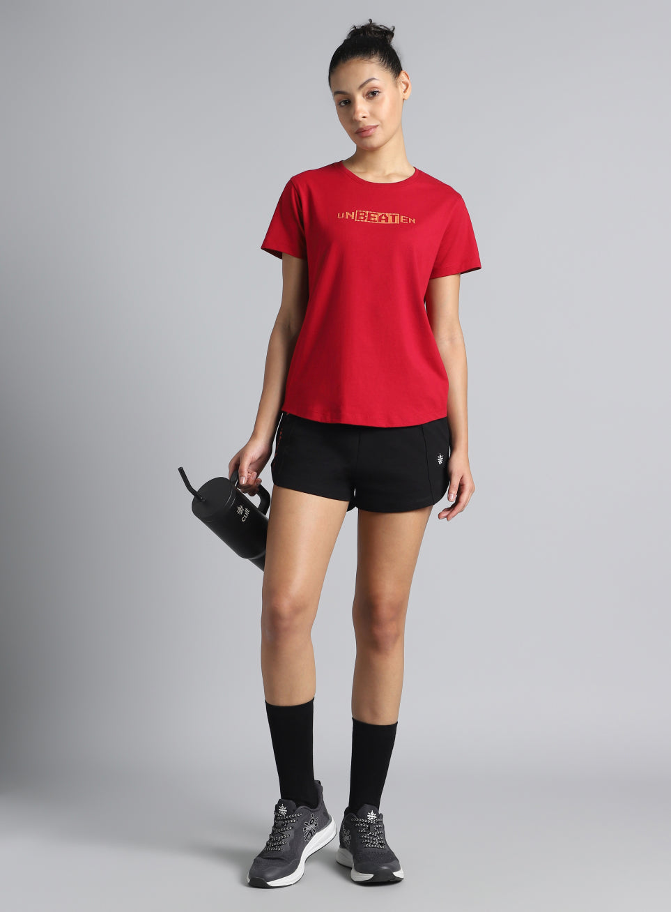 Women's Red Unbeaten Graphic T-shirt