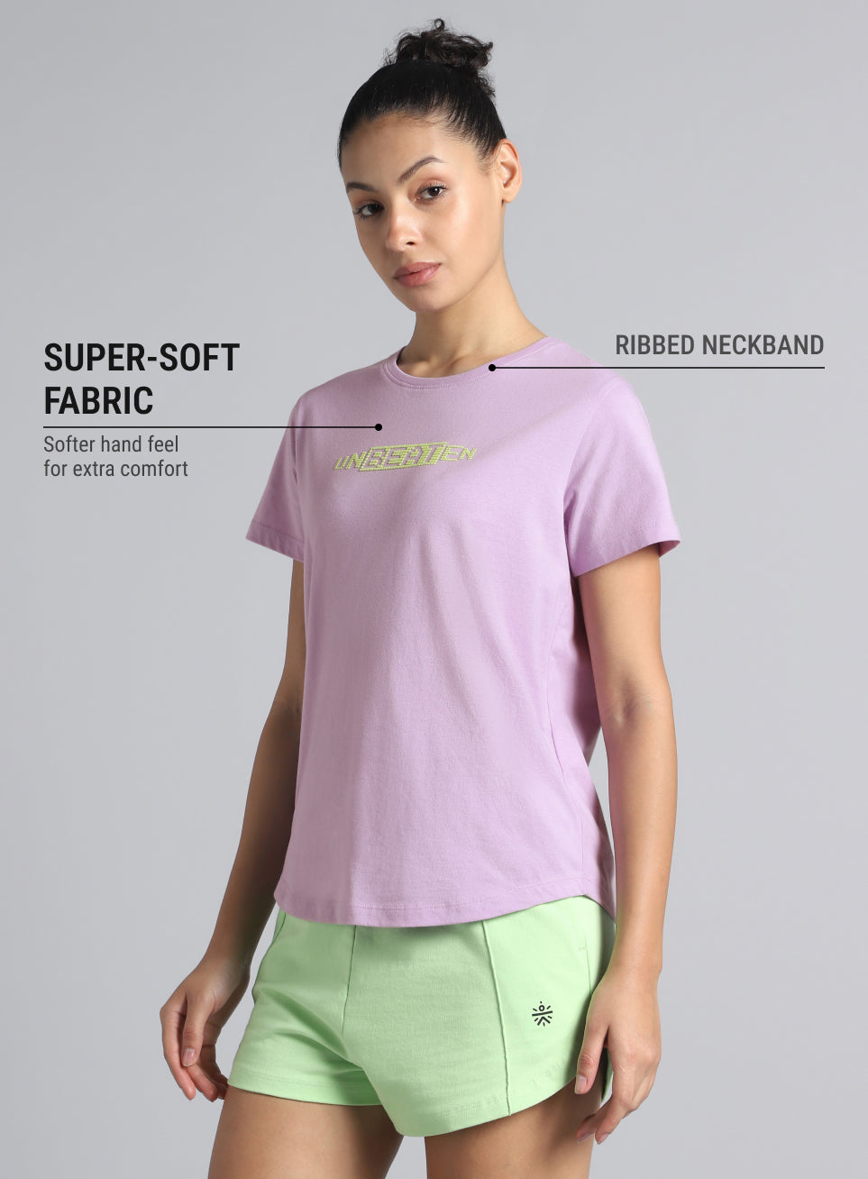 Women's Purple Unbeaten Graphic T-shirt