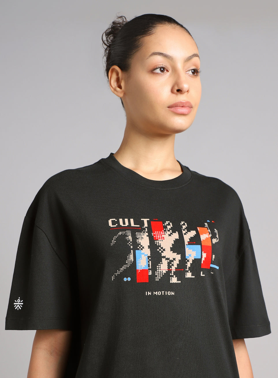 Women's Black Stay In Motion T-shirt