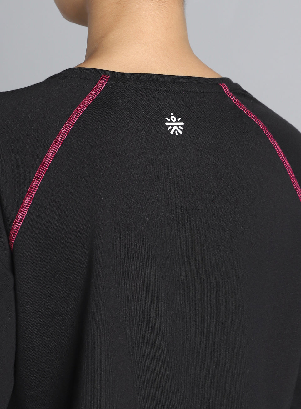 Women's Black Play Mode Full Sleeve T-shirt