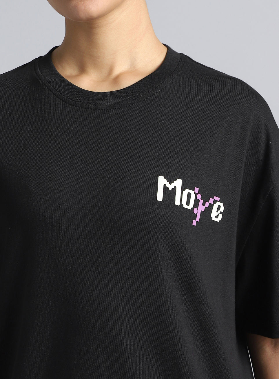 Women's Black Move Oversized T-shirt
