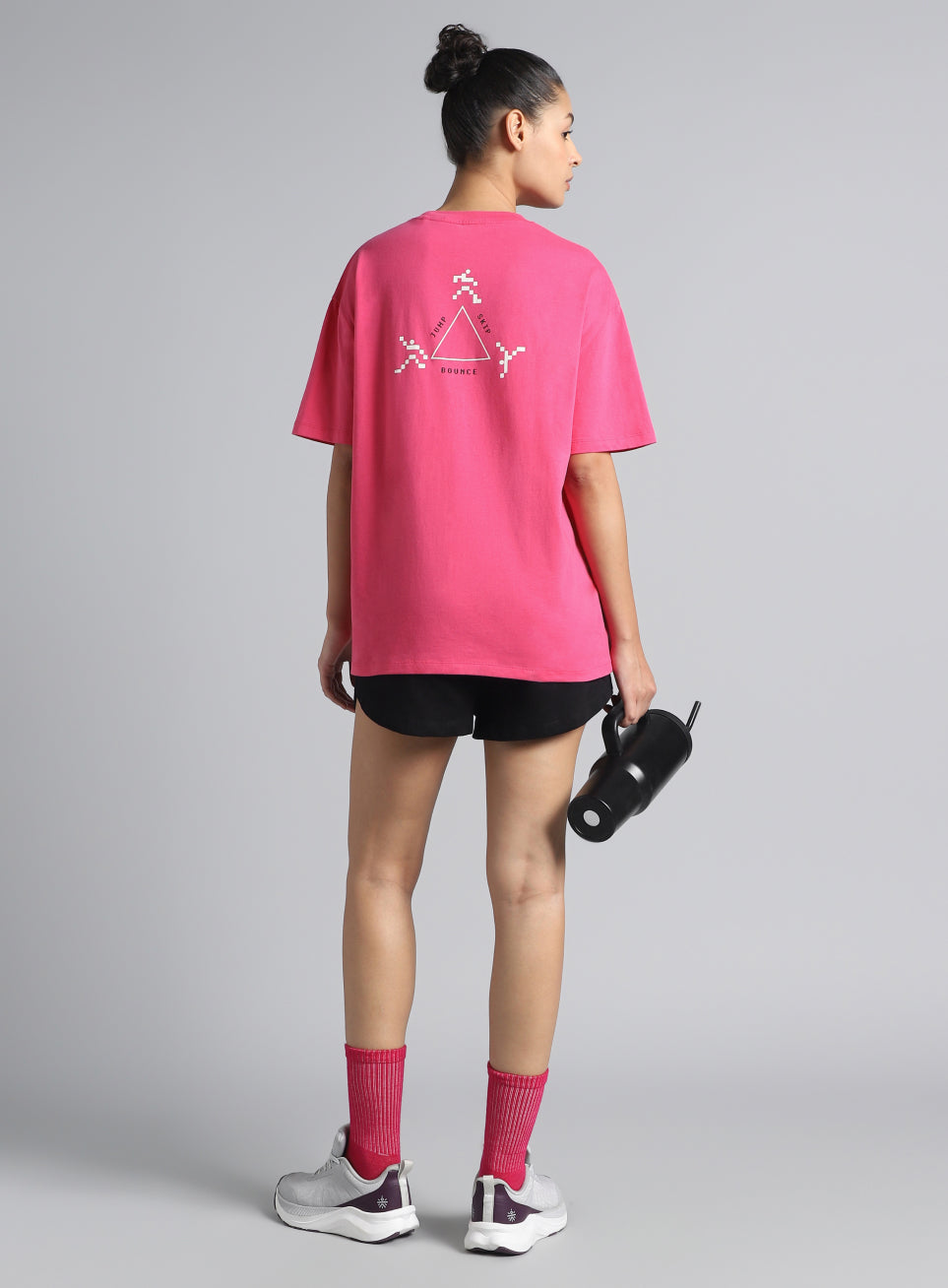 Women's Pink Move Oversized T-shirt
