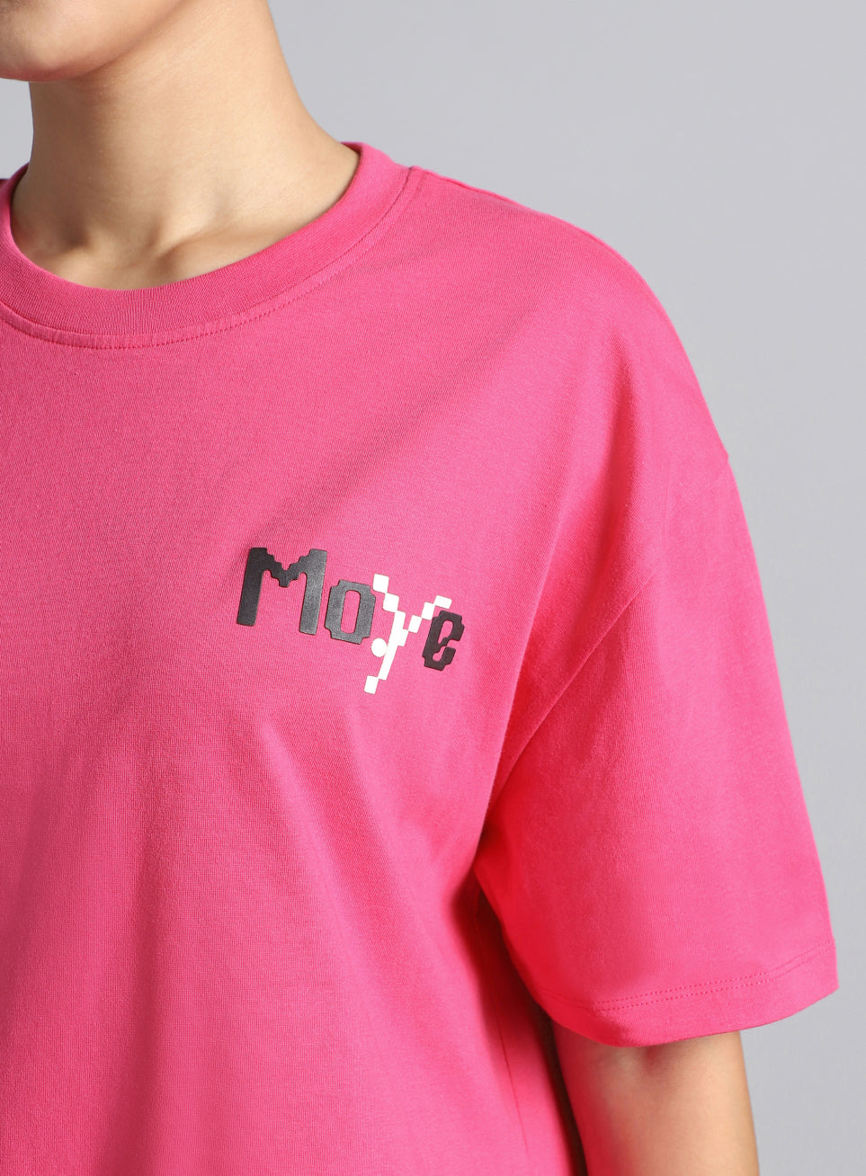 Women's Pink Move Oversized T-shirt