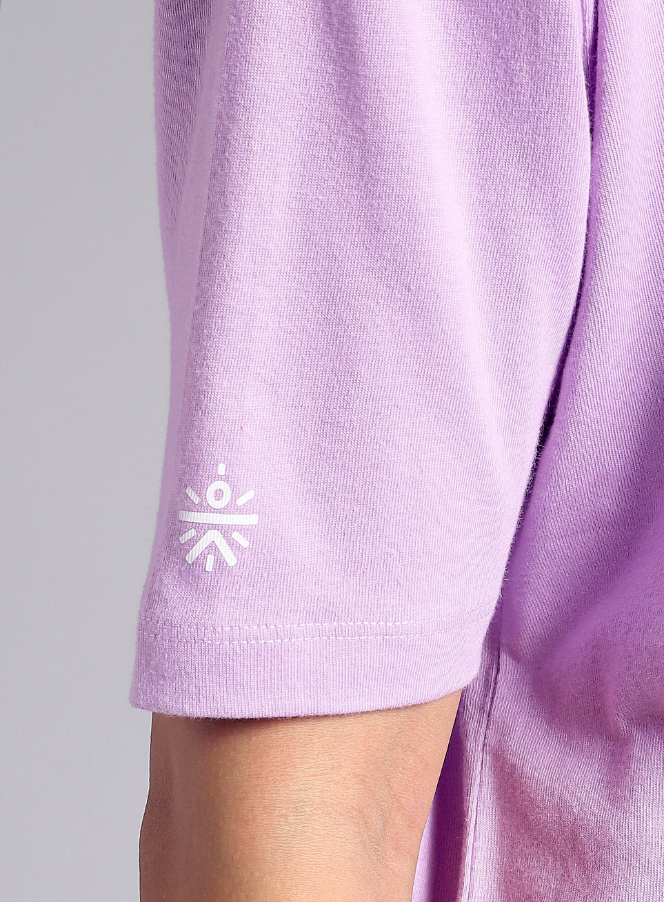 Women's Purple Graphic Oversized T-shirt