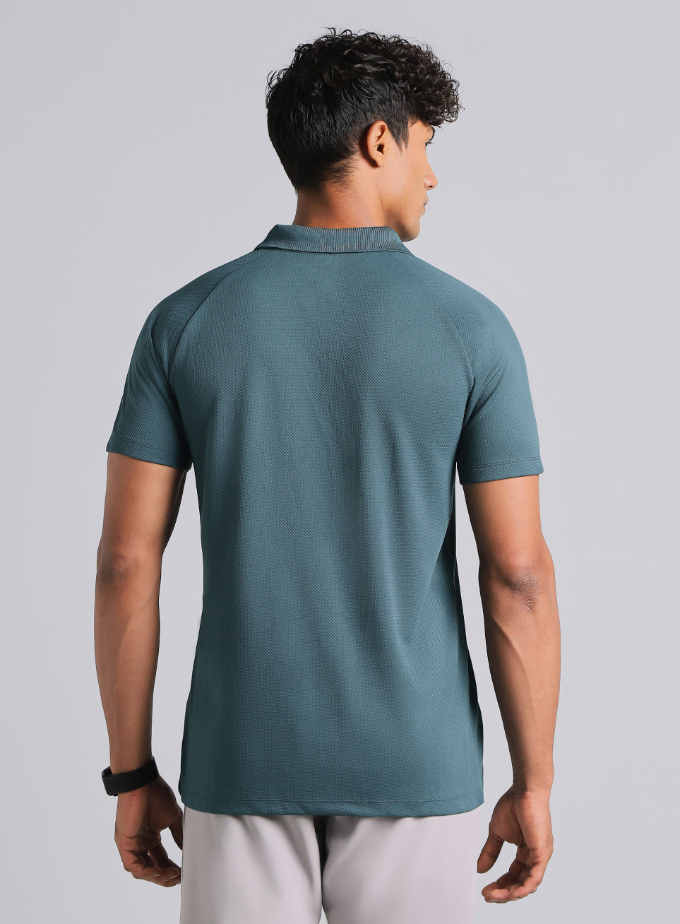 Men's Teal High Energy Performance Polo T-shirt
