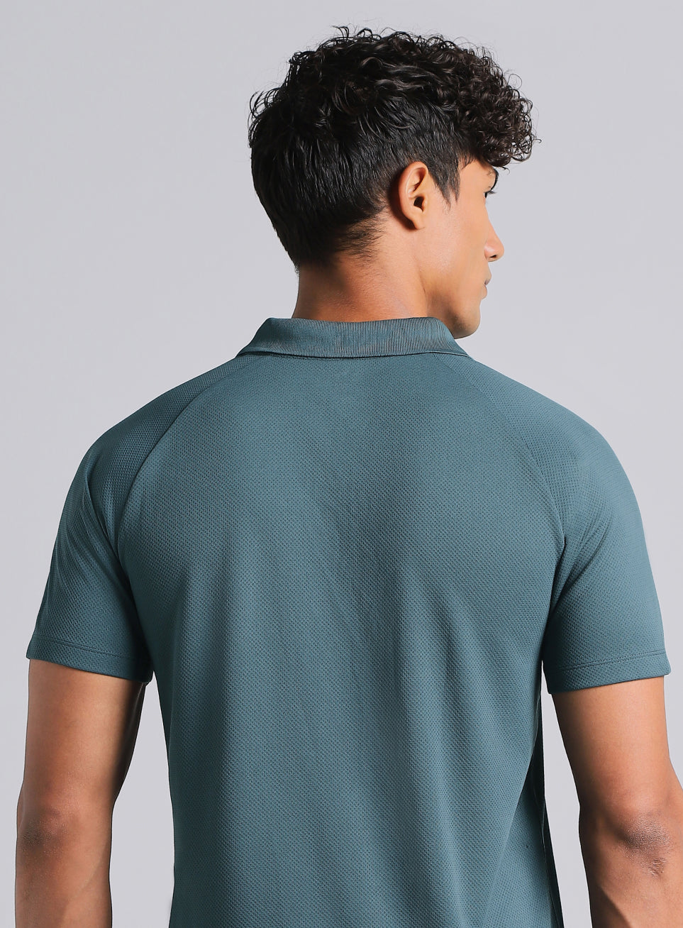 Men's Teal High Energy Performance Polo T-shirt